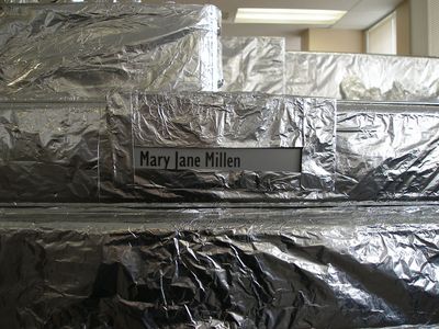 Foiling of MJ's office.
