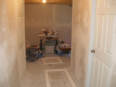 Drywall reading to be painted

